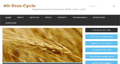 Desktop Screenshot of 40yearcycle.com